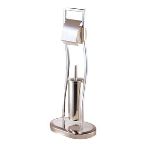 Honeybee Paper Holder and Toilet Brush Chrome Honeybee Paper Holder and Toilet Brush Chrome